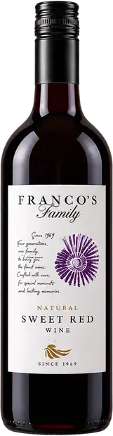 Francos Family Wines Natural Sweet Red