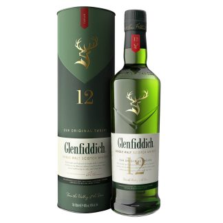 Glenfiddich 12-Year-Old Single Malt Scotch Whisky, 750ml