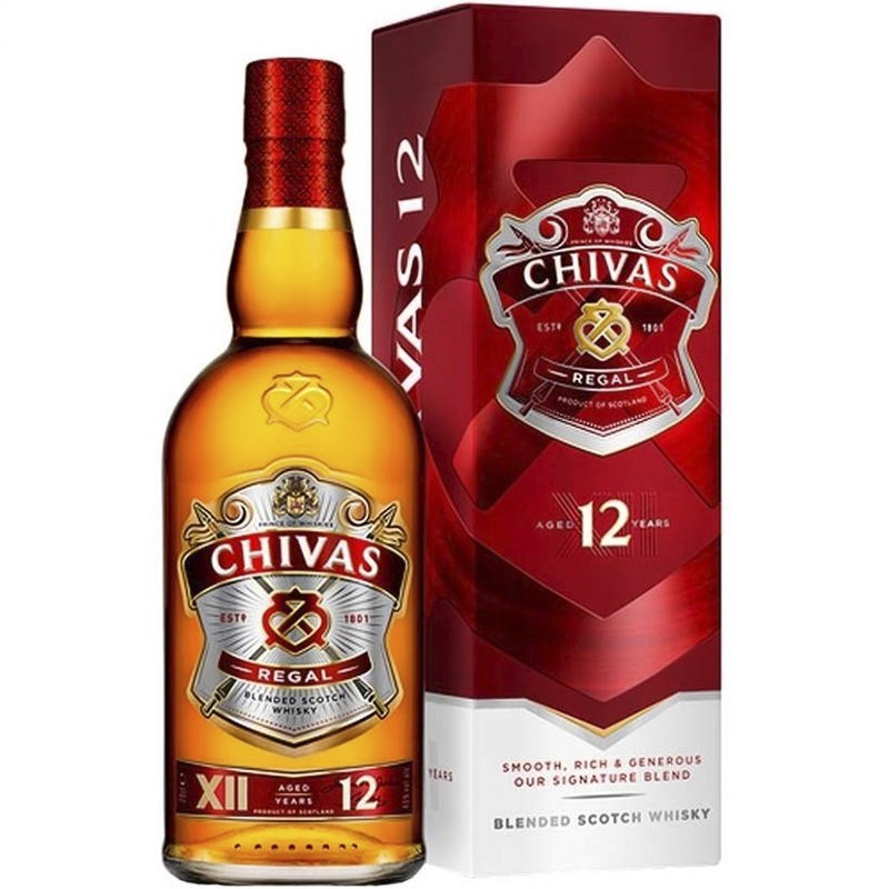 Chivas Regal 12 Year Old Blended Scotch Whisky 1L