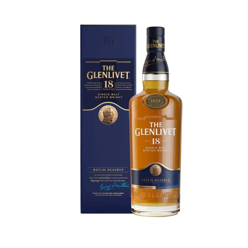 The Glenlivet 18 Year Old Single Malt Scotch Whisky 700ml